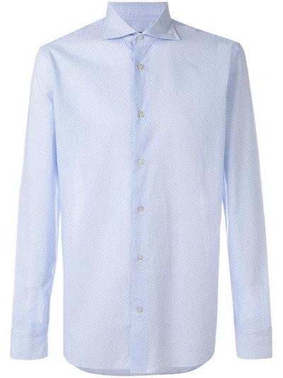 Borriello Napoli Borriello Micro Print Shirt - White In White