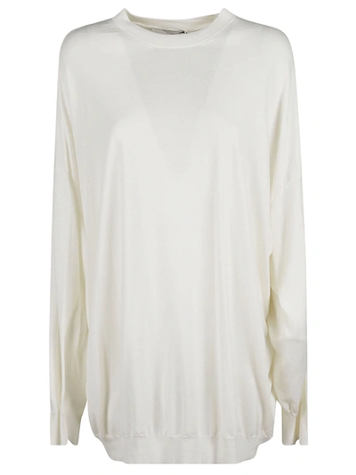 Hed Mayner Cotton Jumper In White
