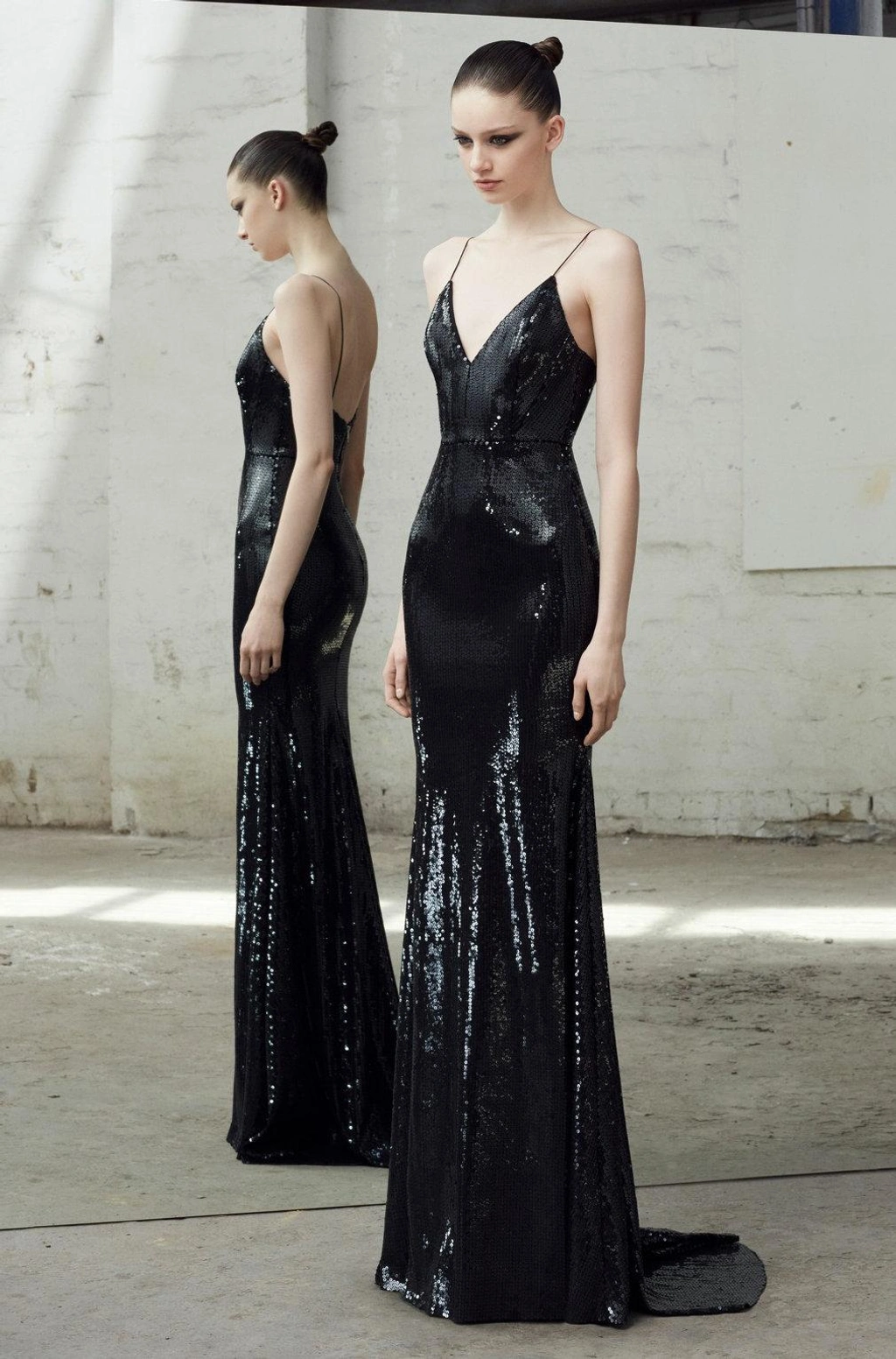 alex perry black sequin dress Pre Fall 2018 Rori Sleeveless Gown Color:Black Strapless gown in sequin S-4XL-Dress Vakkest Women Sexy Halter
