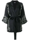 P.a.r.o.s.h . Embroidered Wrap Jacket - Black