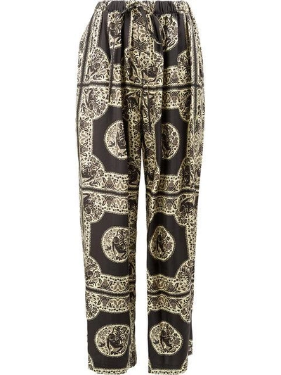 Edward Crutchley Tile Print Trousers - Multicolour