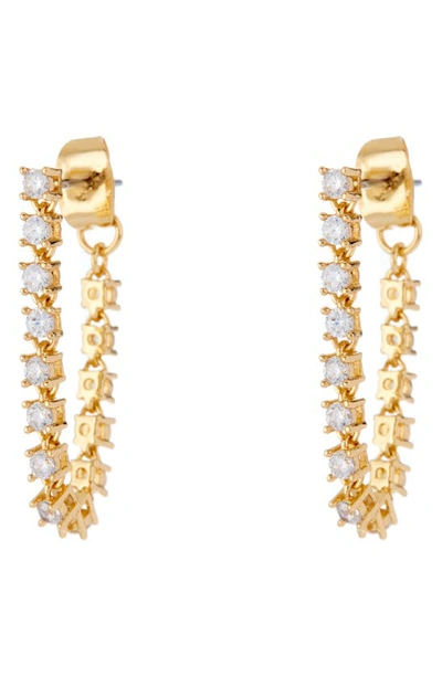 Luv Aj Ballier Chain Hoop Earrings In Gold