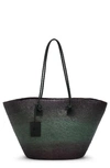 Altuzarra Watermill Large Ombre Straw Tote Bag In Campo
