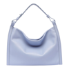 Proenza Schouler White Label Minetta Leather Shoulder Bag In Periwinkle/silver