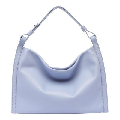 Proenza Schouler White Label Minetta Leather Shoulder Bag In Periwinkle