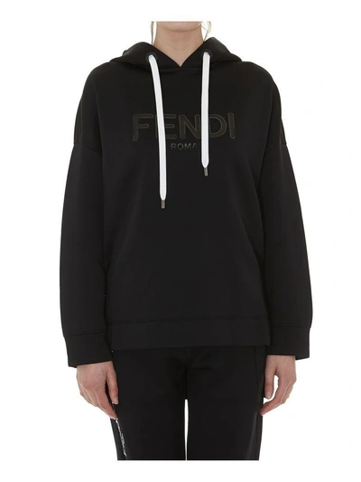 Fendi Hoodie In Black