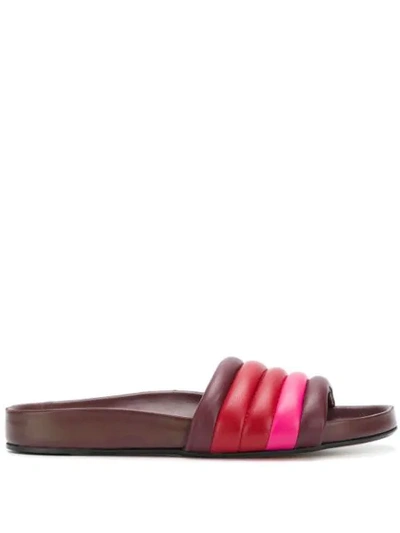 Isabel Marant Gradient Slider Sandals In Red