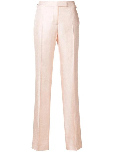 Tom Ford Tab Front Creased Dress Pants In Pink