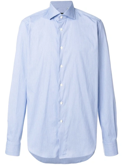 Dell'oglio Classic Long-sleeve Shirt In Blue
