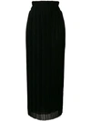 P.a.r.o.s.h Long Flared Skirt In Black