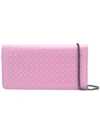 Bottega Veneta Twilight Intrecciato Nappa Continental Wallet - Pink