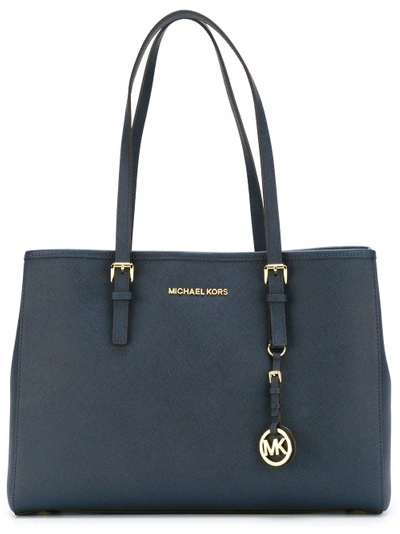 Michael Michael Kors Michael Kors Jet Set Large Top-zip Tote In Admiral