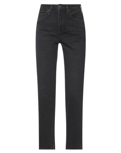 Lee Woman Jeans Steel Grey Size 25w-35l Cotton, Elastane