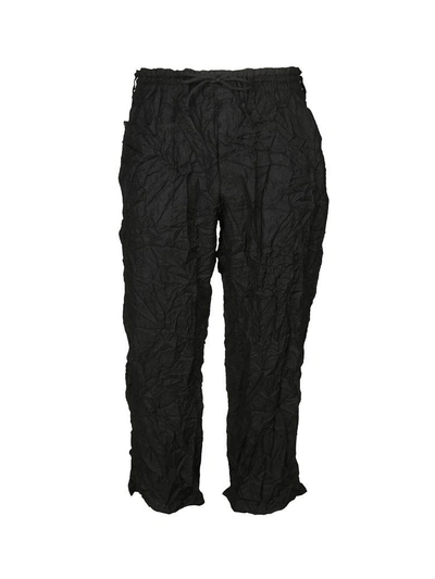 Y-3 Ruched Track Pants In Black