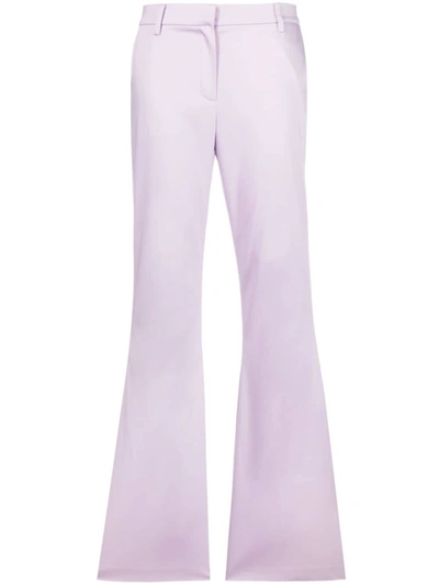Magda Butrym High-waist Straight-leg Trousers In Pink &amp; Purple