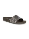 Saks Fifth Avenue Braided Suede Slides In Nocolor