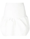 Chloé Flocked Tulip Skirt - White