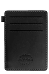 Boconi Stitched Rfid Leather Card Case In Black