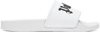 Palm Angels White Pool Slides In White Black