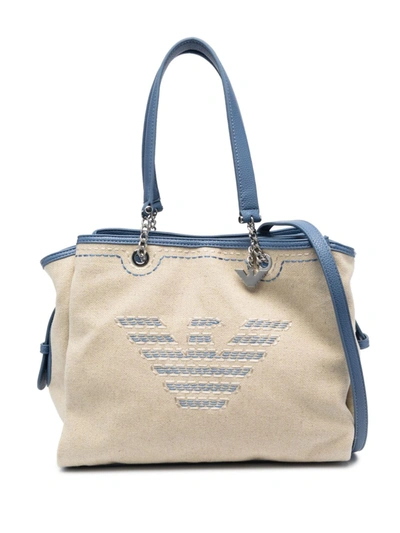 Giorgio Armani Logo Shopping Bag Large