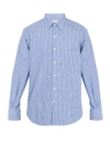 Cobra Sc Legacy Striped Cotton Shirt In Blue Multi