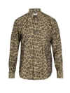 Cobra Sc Leopard-jacquard Cotton Shirt In Tonal-brown
