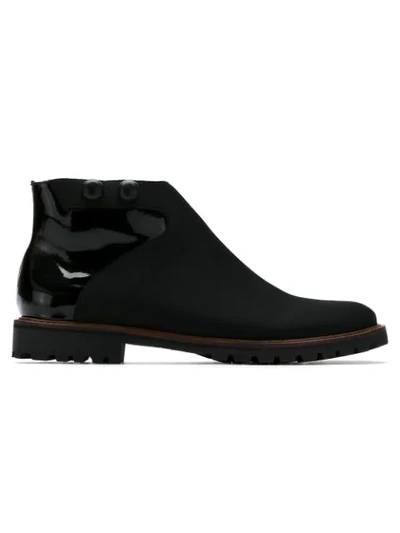 Sarah Chofakian Single Wall Ankle Boots In Black