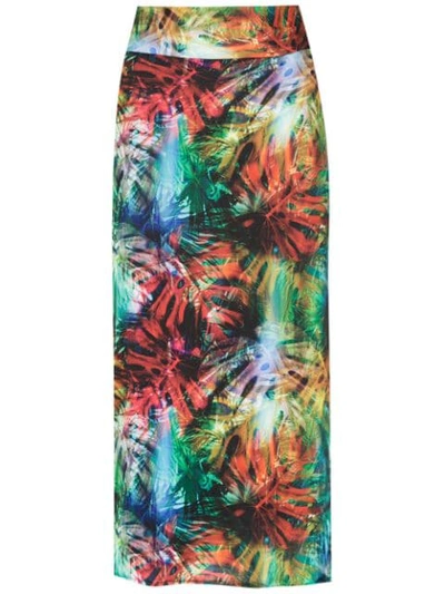 Lygia & Nanny Orixá Midi Skirt In Green