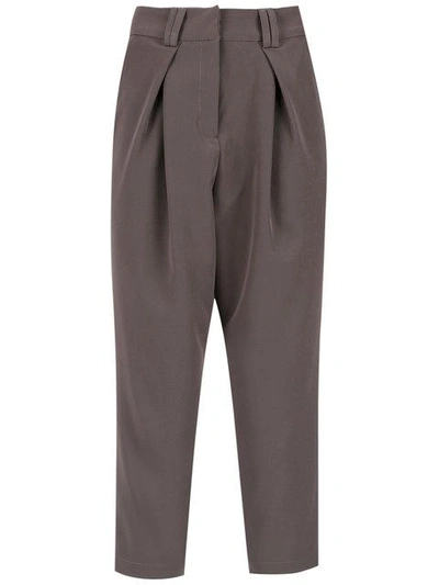 Olympiah Papa Cropped Trousers In Grey
