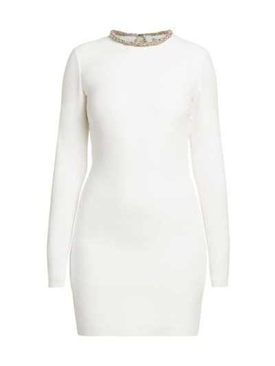 Stella Mccartney Women's Embellished Body-con Cocktail Dress In White