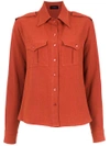 Olympiah Inca Martingale Detailed Shirt In Red