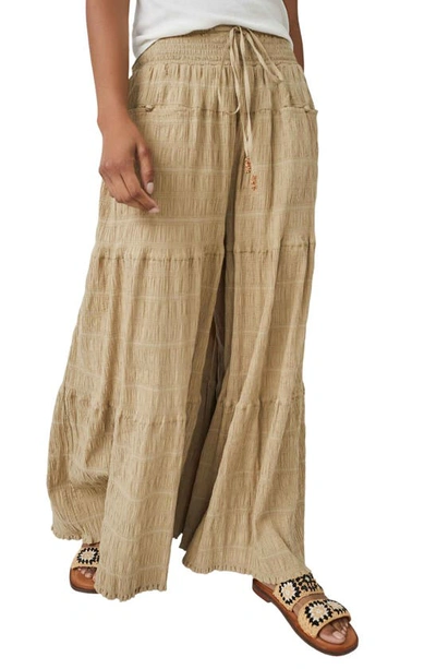 Free People In Paradise Wide Leg Pants In Soft Fern