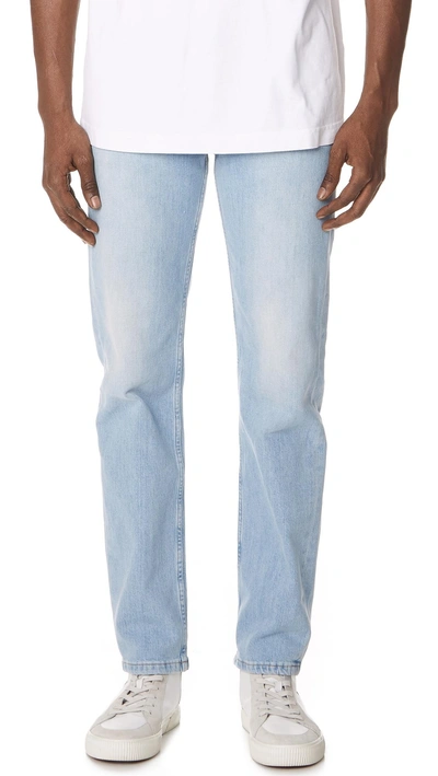 Tom Wood Straight Denim Jeans In Light Stone Wash