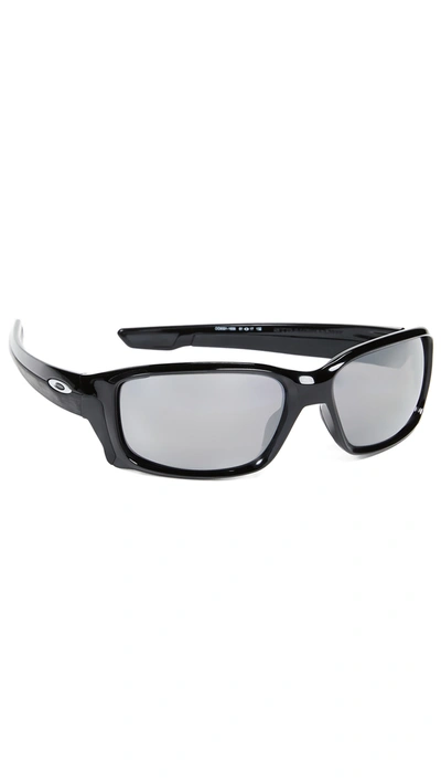 Oakley Straightlink Prizm Polarized Sunglasses In Black/black