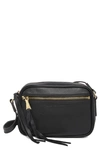 Aimee Kestenberg Berlin Leather Crossbody Bag In Black W Gold