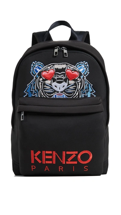 Kenzo Large Tiger Backpack In Black