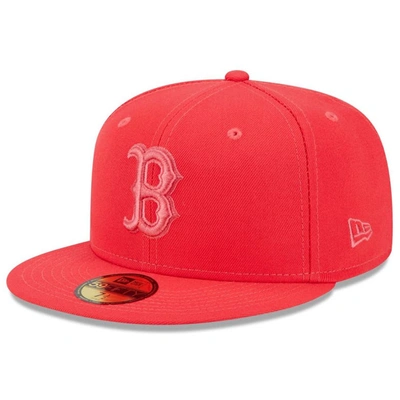 New Era Red Boston Red Sox 2023 Spring Color Basic 59fifty Fitted Hat