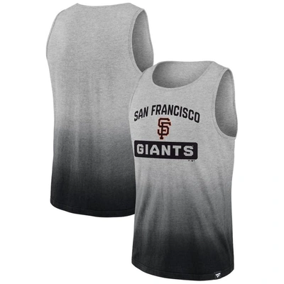 Fanatics Branded Gray/black San Francisco Giants Our Year Tank Top In Gray,black
