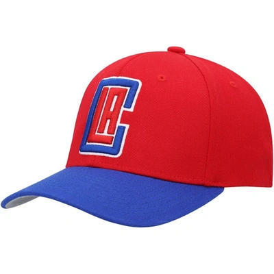 Mitchell & Ness Men's  Red, Royal La Clippers Mvp Team Two-tone 2.0 Stretch-snapback Hat In Red,royal