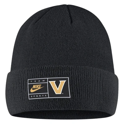 Nike Black Vanderbilt Commodores Cuffed Knit Hat