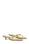 Tory Burch Capri Flip Flop In Gold