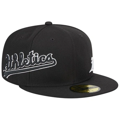 New Era Black Oakland Athletics Jersey 59fifty Fitted Hat