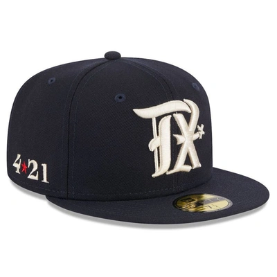 New Era Navy Texas Rangers 2023 City Connect 59fifty Fitted Hat
