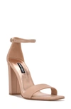 Nine West Marrie Sandal In Barely Beige