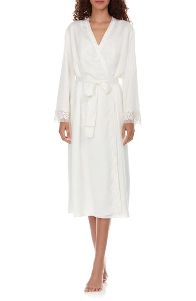 Flora Nikrooz Showstopper Long Dressing Gown In Ivory