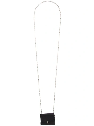 Ma+ Pouch Pendant Necklace In Metallic