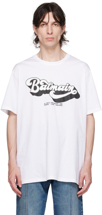 Balmain 70s Logo Cotton T-shirt