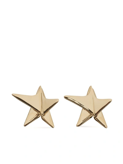 Ferragamo Star Earrings In Gold