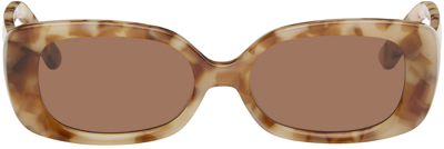 Velvet Canyon Tortoiseshell Zou Bisou Sunglasses In Camel,brown