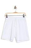 Bella+canvas Cutoff Sweat Shorts In White